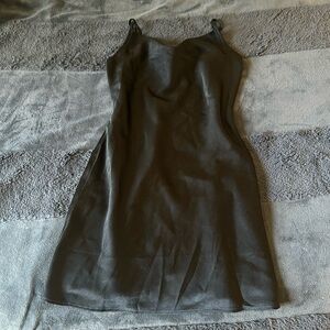 Forever 21 black silk dress size S